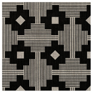Pattern 061214 - White on Black Fabric