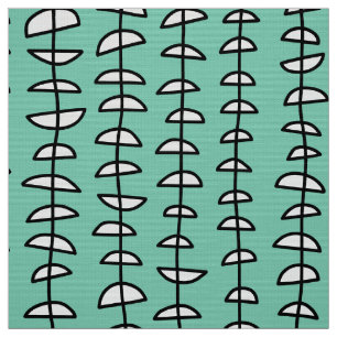 Pattern 080515 - Black and White on Lt Green Fabric