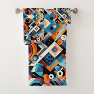 Pattern 1 bath towel set