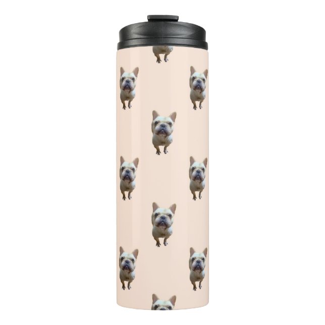 pattern_1_french bulldog_1 thermal tumbler (Front)