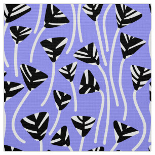 Pattern 210121 - Black, White and Pastel Blue Fabric