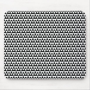 Pattern 260514 - Black on White Mouse Pad