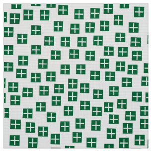 Pattern 270715 - Forest Green and White Fabric