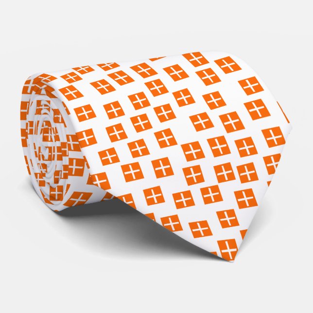 Pattern 270715 - Orange and White Tie (Rolled)