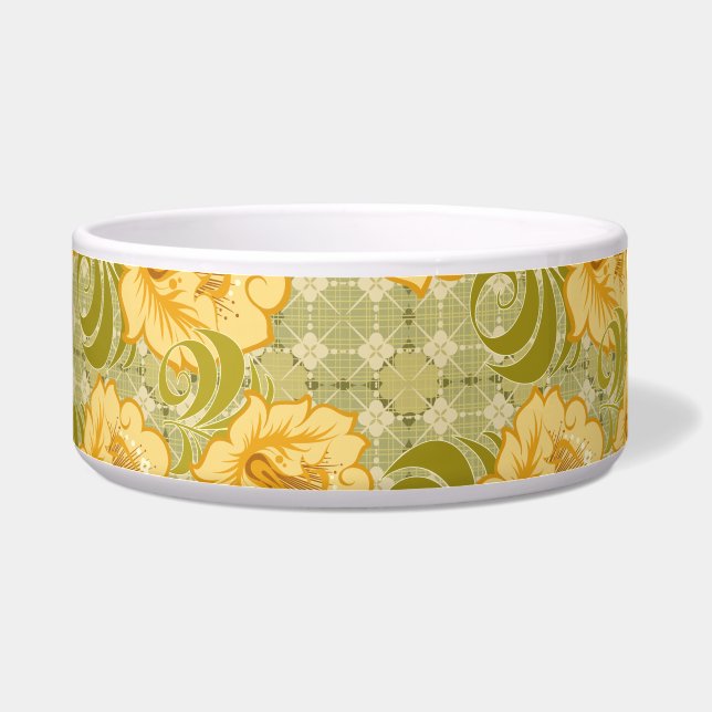 Pattern 36 Pet Bowl (Left)