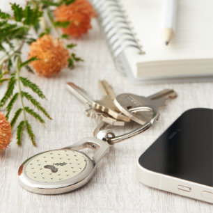 pattern_3_acorn_1 metal key ring