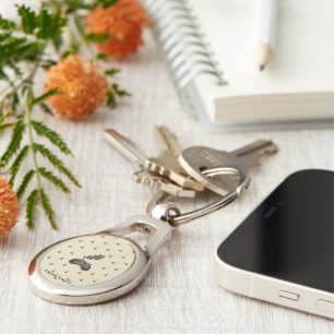pattern_3_acorn_1 metal key ring