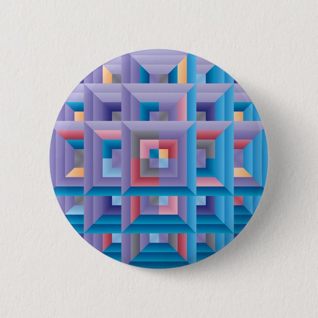 Pattern 4 6 cm round badge (Front)