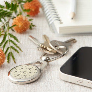 pattern_4_acorn_2 metal key ring