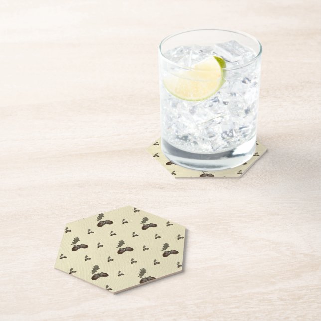 pattern_4_acorn_2 paper coaster (Insitu)