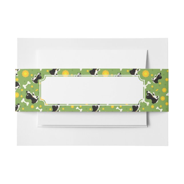 pattern 4 invitation belly band (Front Example)