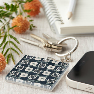 pattern_5_flower_1 acrylic key ring