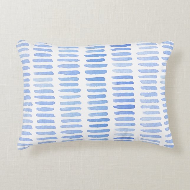 Pattern 65 Blue Decorative Cushion (Front)