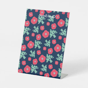pattern_7_camellia and bird_1 pedestal sign