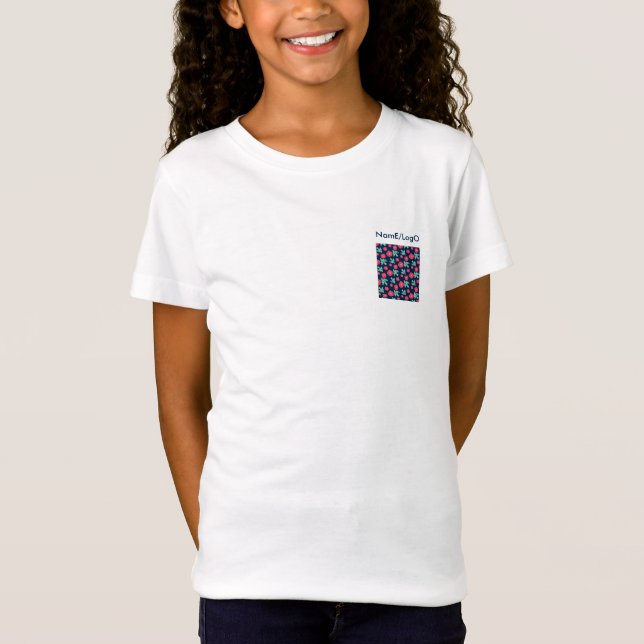 pattern_7_camellia and bird_1 t-shirt (Front)
