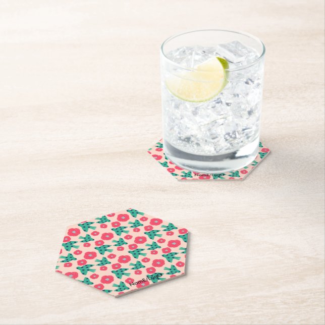 pattern_8_camellia and bird_2 paper coaster (Insitu)
