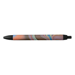 pattern abstract brown black ink pen