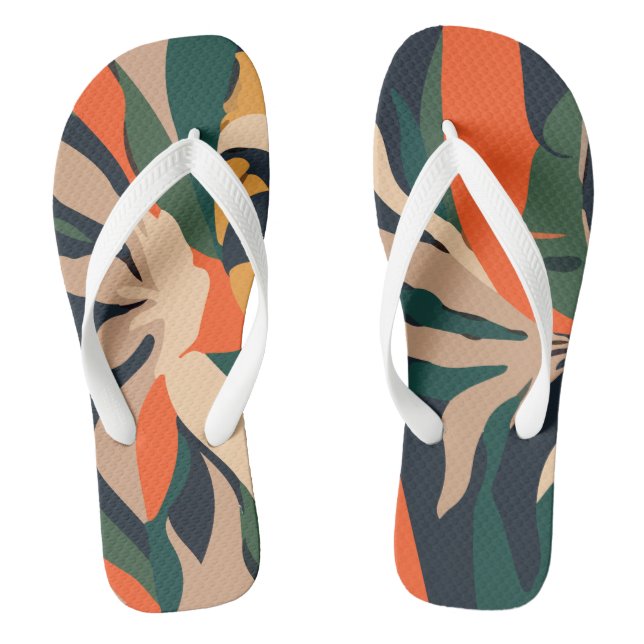 Pattern Abstract Hawaiian Jandals (Footbed)