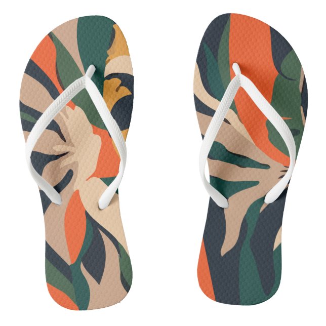 Pattern Abstract Hawaiian Jandals (Footbed)