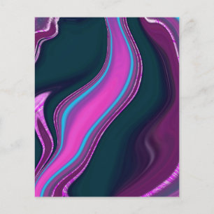 pattern abstract marbled flyer