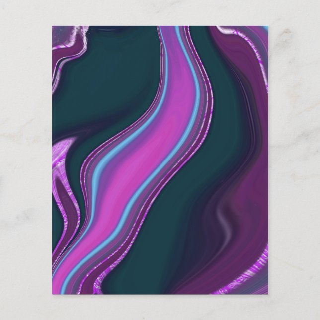 pattern abstract marbled flyer (Back)