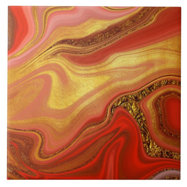 pattern abstract marbled tile (Front)
