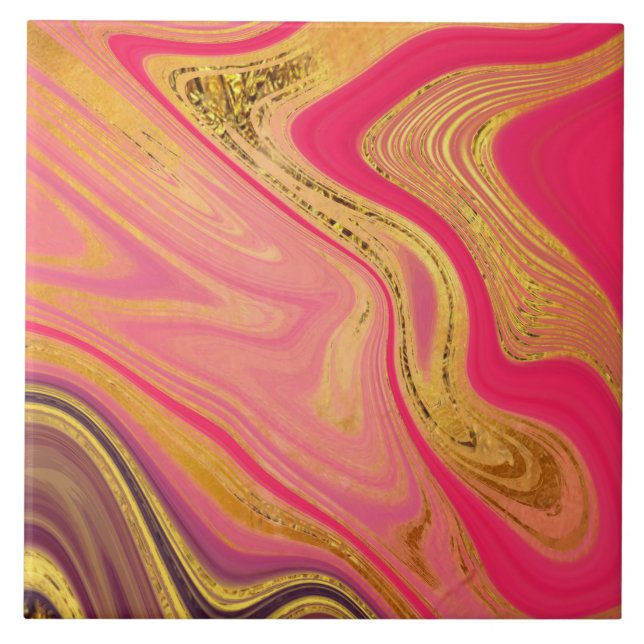pattern abstract marbled tile (Front)