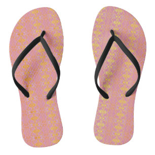 pattern abstract pink jandals