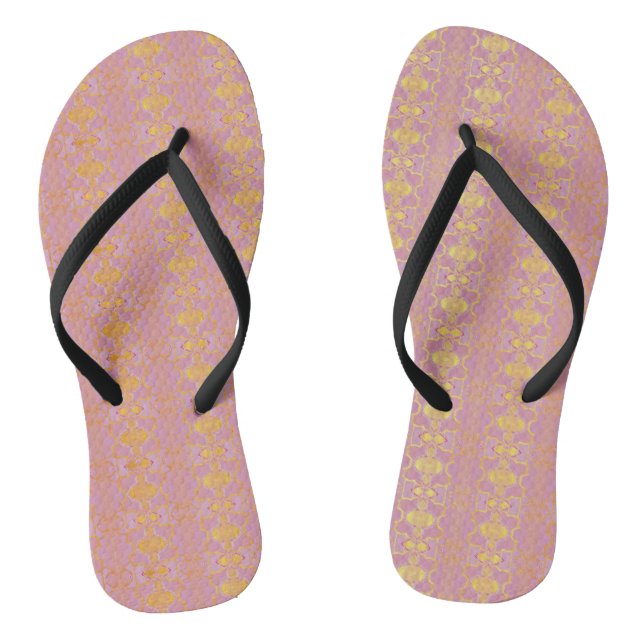 pattern abstract pink jandals (Footbed)