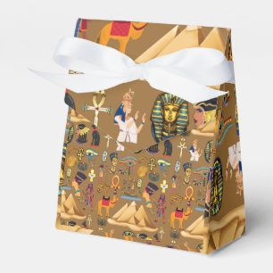 Pattern Ancient Egyptian Hieroglyphic Symbol Favour Box