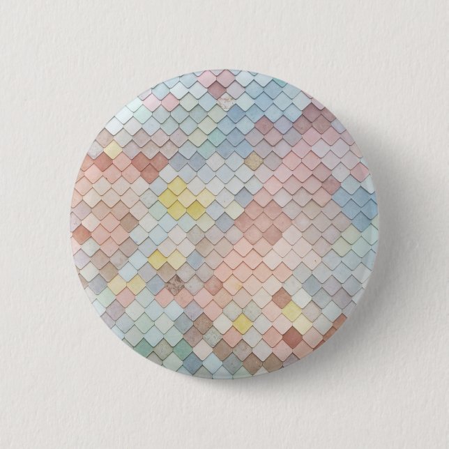 Pattern Art Cute Pastel Patterns Geometric Design  6 Cm Round Badge (Front)
