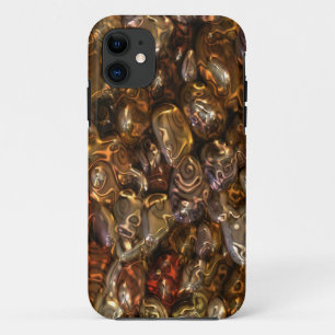Pattern ART - Golden River Stones iPhone 11 Case