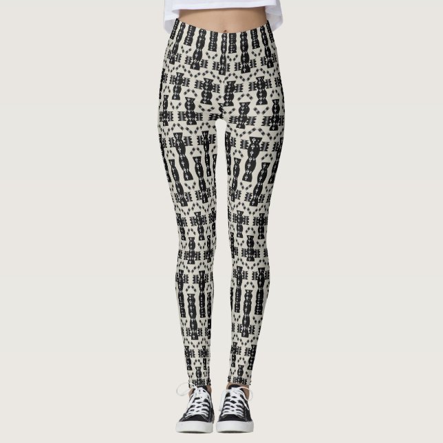pattern art leggings (Front)