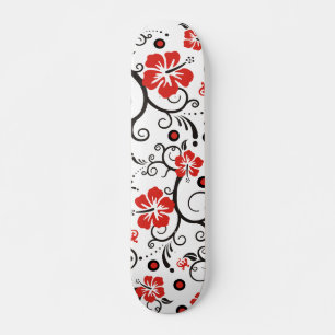 Pattern ARTs - hibiscus decor Skateboard