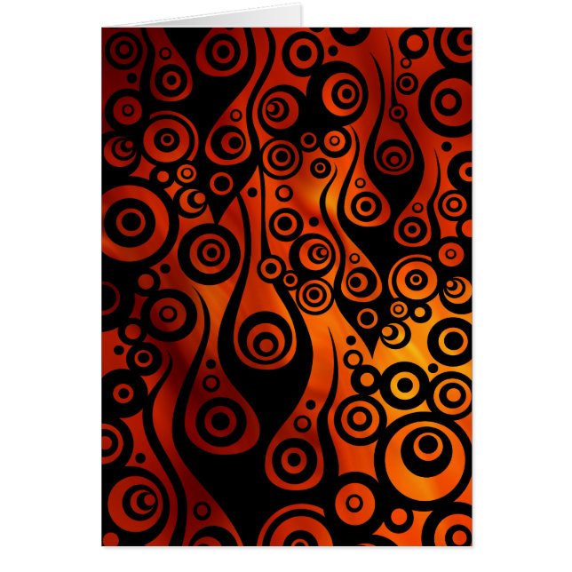 Pattern ARTs - Tattoo circle flames | fire waves (Front)