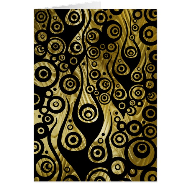 Pattern ARTs - Tattoo circle flames | golden waves (Front)