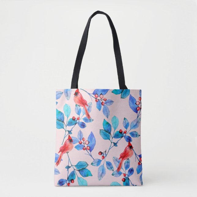 pattern background abstract red kaleidoscope desig tote bag (Front)