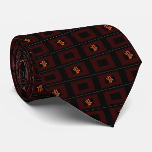 Pattern Bacon Design Tie