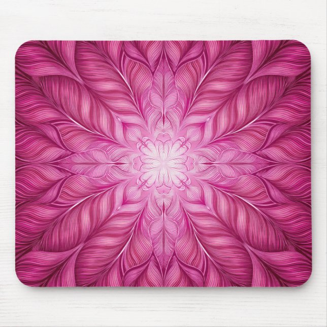 Pattern Batik Pink Mouse Pad (Front)