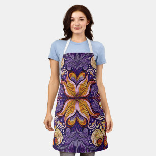 Pattern Batik Ungu Apron