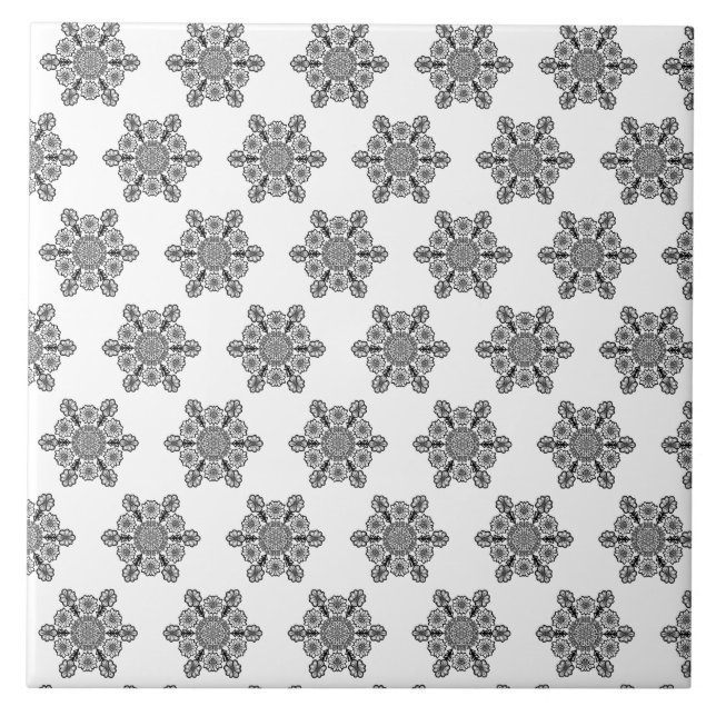 Pattern black and white tile (Front)