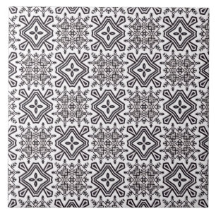 Pattern black and white tile