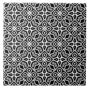 Pattern black and white tile