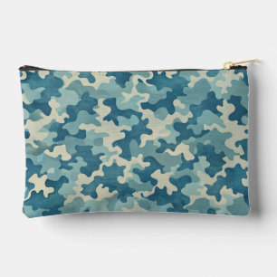 Pattern Blue Camouflage Accessory Pouch