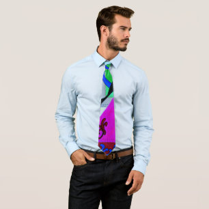 Pattern Bright Abstrac Modern Geometric  Ties