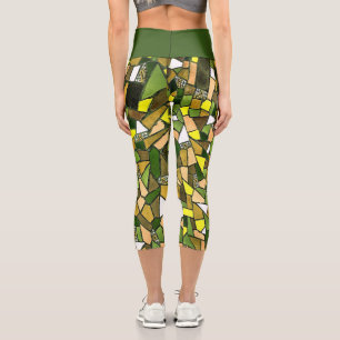 Pattern capri leggings