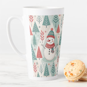 Pattern Christmas Scandinavian Latte Mug