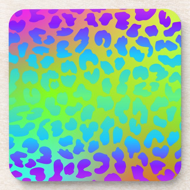 Pattern Colorful Inspiration Retro Cute   Coaster (Front)