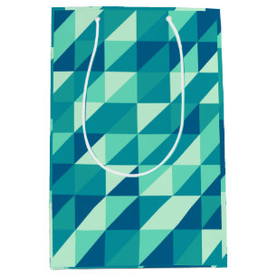 Pattern Colorfull Modern Retro Vintage Medium Gift Bag