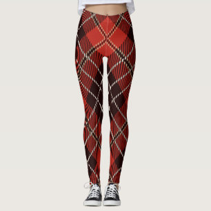 Pattern Colorfull Scottish Geometric Vintage Leggings